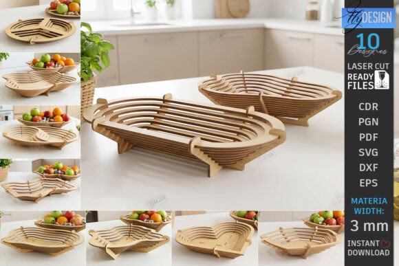 Download Layered Contour Bowl Laser Cut Bundle - Tour Collection
