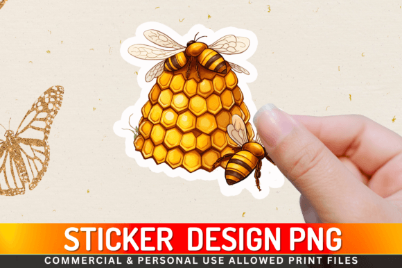 Download Bee Hive Sticker Design - Sticker Collection