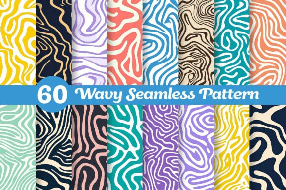 Download Abstract Wavy Contour Seamless Pattern - Tour Collection