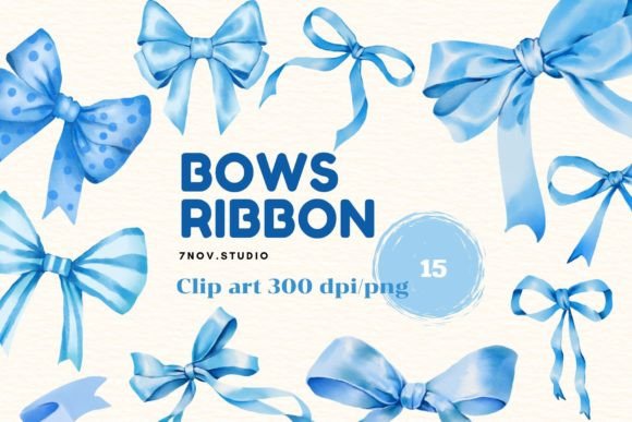 Download Bows Ribbon Blue Clipart - Blue Collection