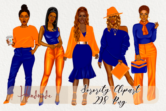 Download Sorority Orange and Blue Clipart - Blue Collection