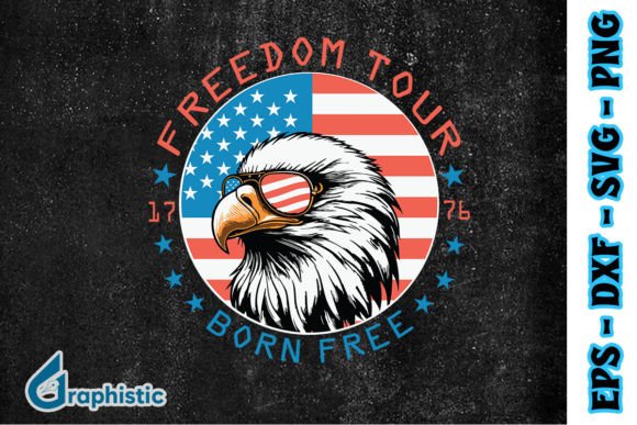 Download Retro 4th of July Born Free Tour SVG - Tour Collection