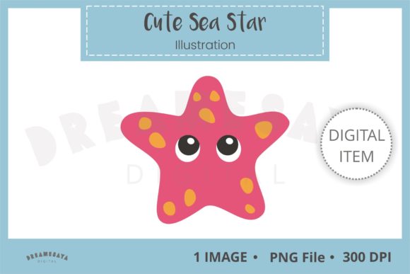 Download Cute Sea Star Png Clip Art - Premium Resources