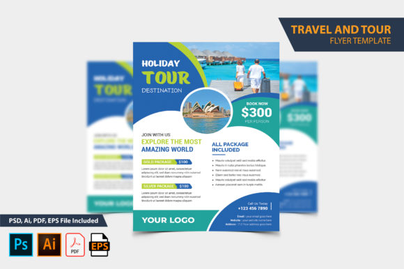 Download Vacation Travel &amp; Tour Flyer Design - Tour Collection