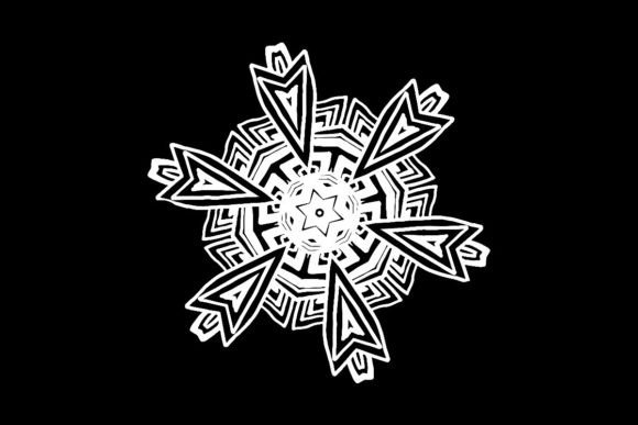 Download Vintage Snowflake Sticker Cutout EPS - Sticker Collection